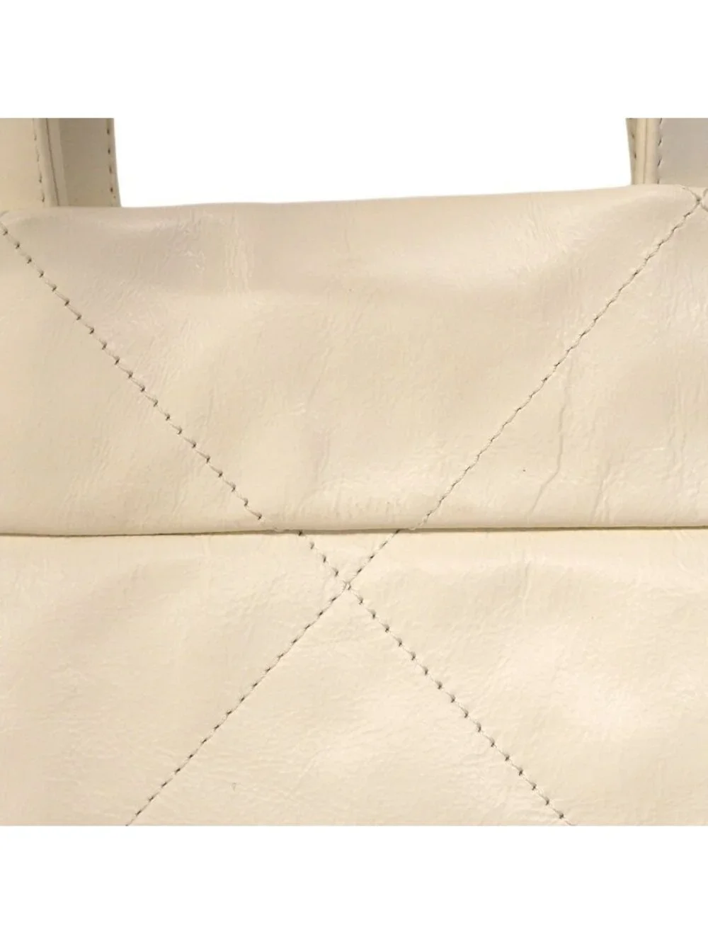 Chanel Backpack 22 Calfskin White Gold